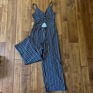 Striped hollister jumpsuit